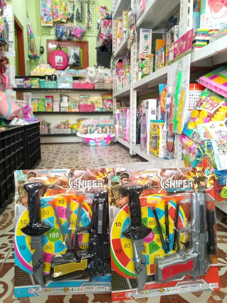 mainan anak sniperr plastik aman untuk anak