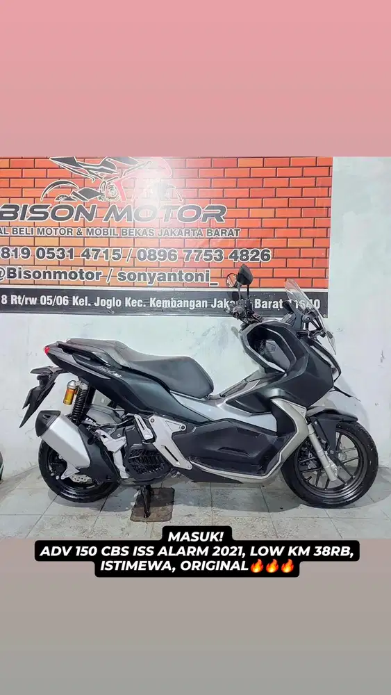 Seperti baru! HONDA ADV 150 FI CBS ISS ALARM 2021 Pjk on 160