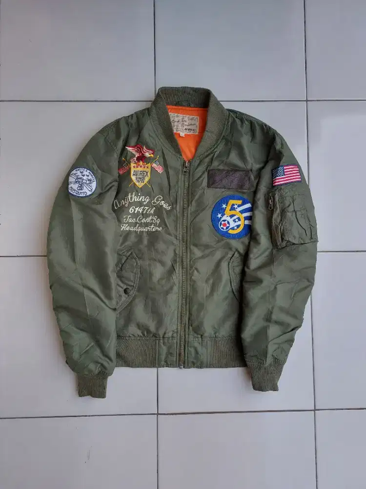 AVIREX BOMBER MA1 JACKET VINTAGE MILITARY JAKET