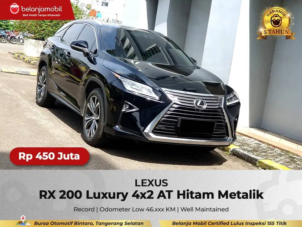 [ GARANSI 5THN ] Lexus RX200 RX 200 Luxury 4x2 AT 2015/2016/2017