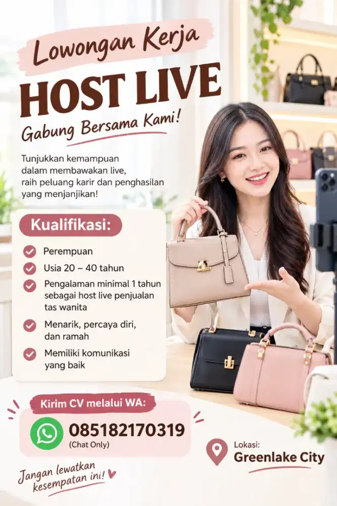 Info Loker Host Live + Packing