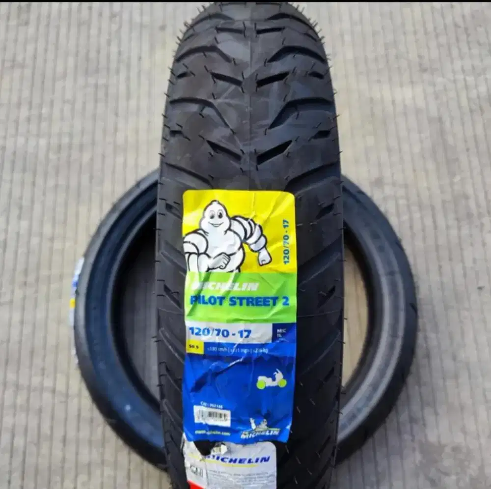 Paket ban tubeless Ring 17
Kondisi baru merk Michelin