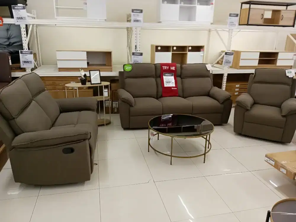 JUAL MURAH SOFA SET RECLINER