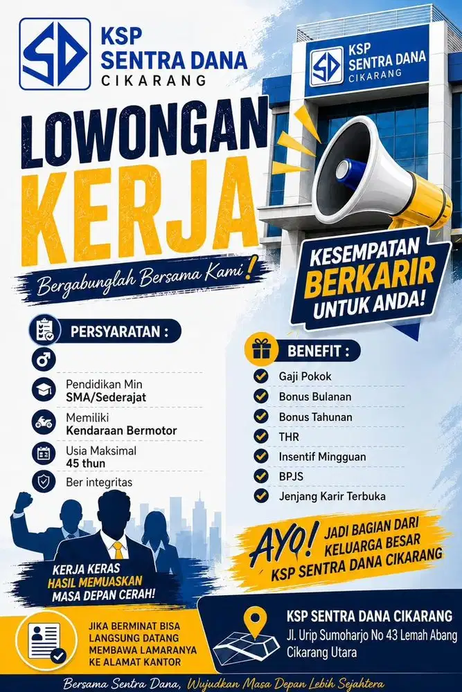 LOWONGAN KERJA WALK INTERVIEW