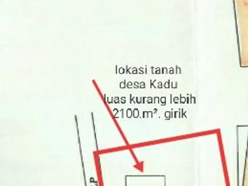 Dijual tanah kosong pinggir jalan raya curug