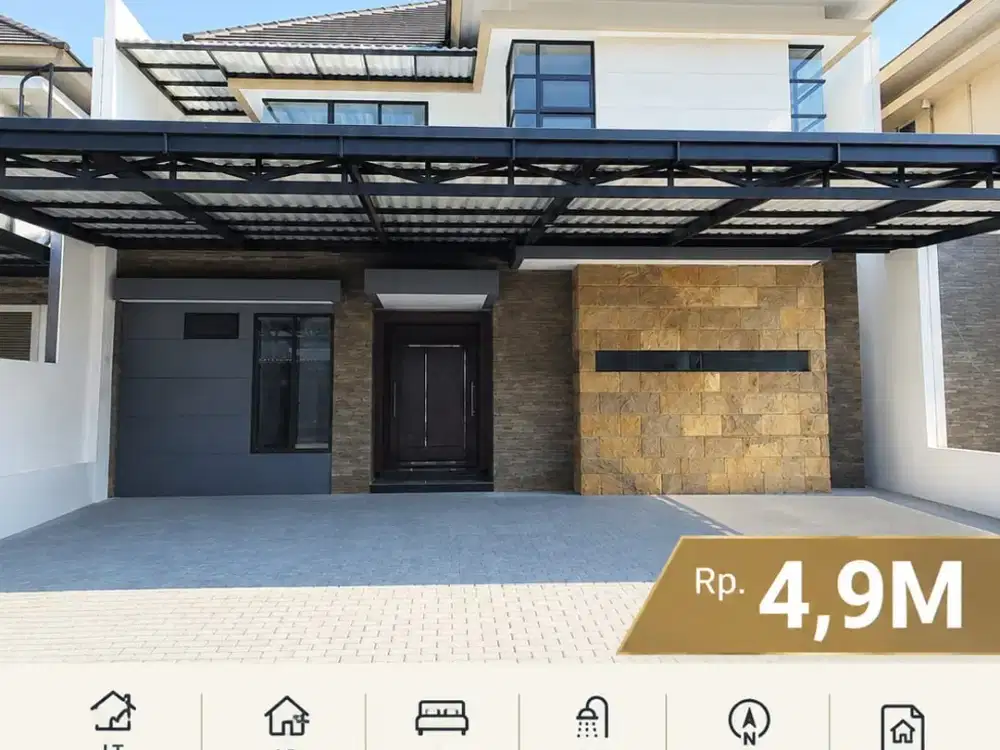Dijual Rumah Minimalis Wisata Bukit Mas Du Louvre Siap Huni