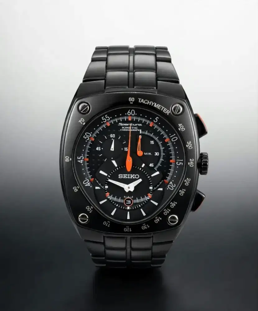 Seiko Sportura Kinetic chronograph-Black Orange-Allien Head