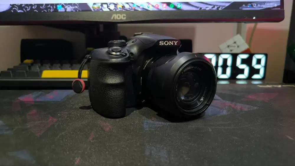 Sony A3000 + lensa kit sony seken