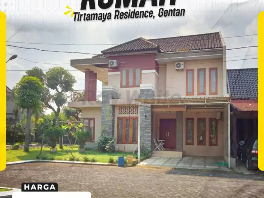 Rumah Mewah 2 Lantai Hook Cluster Elite di Tirtamaya Residence Gentan Jual Semi Furnished