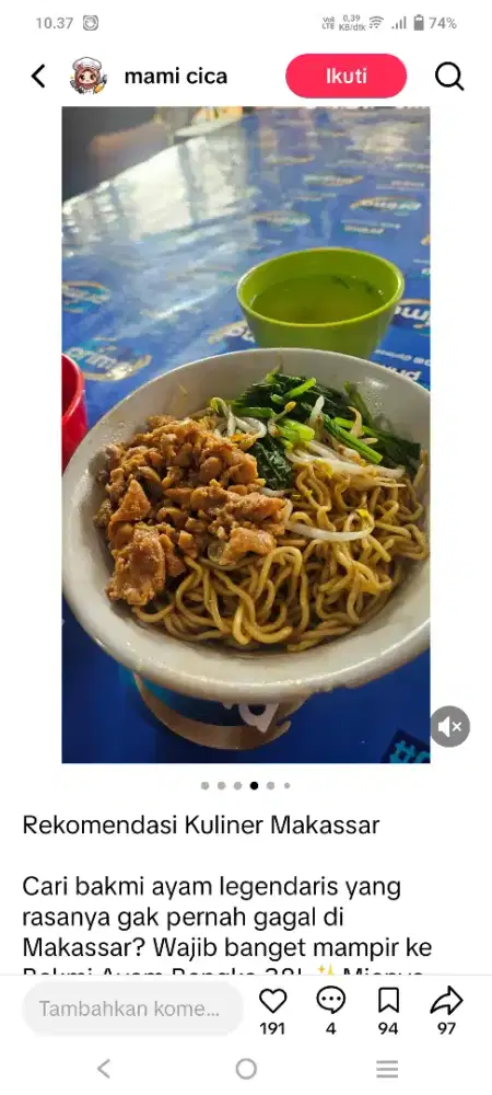 Dibutuhkan Laki Laki bantu bantu di bakmi kaki lima