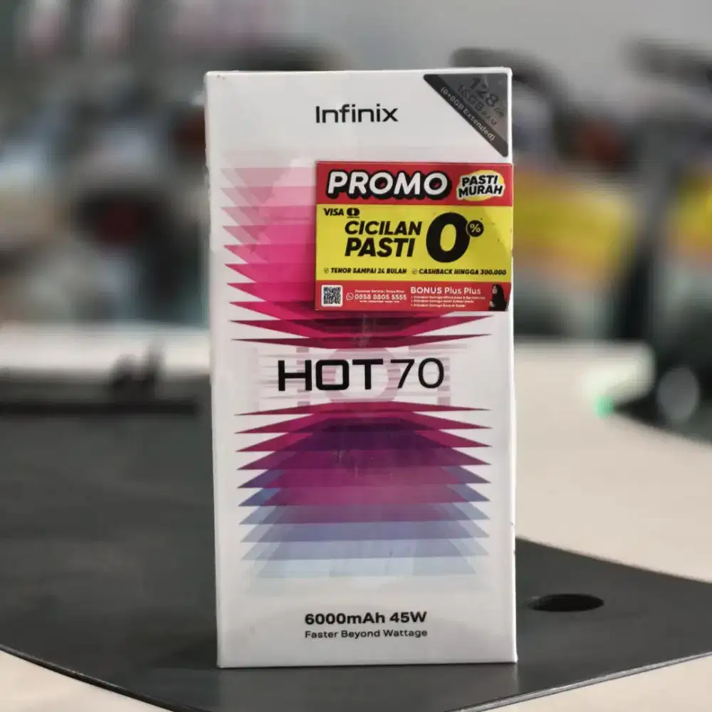 Promo kredit murah hp Infinix hot 70 bisa free 2X cicilan tanpa dp