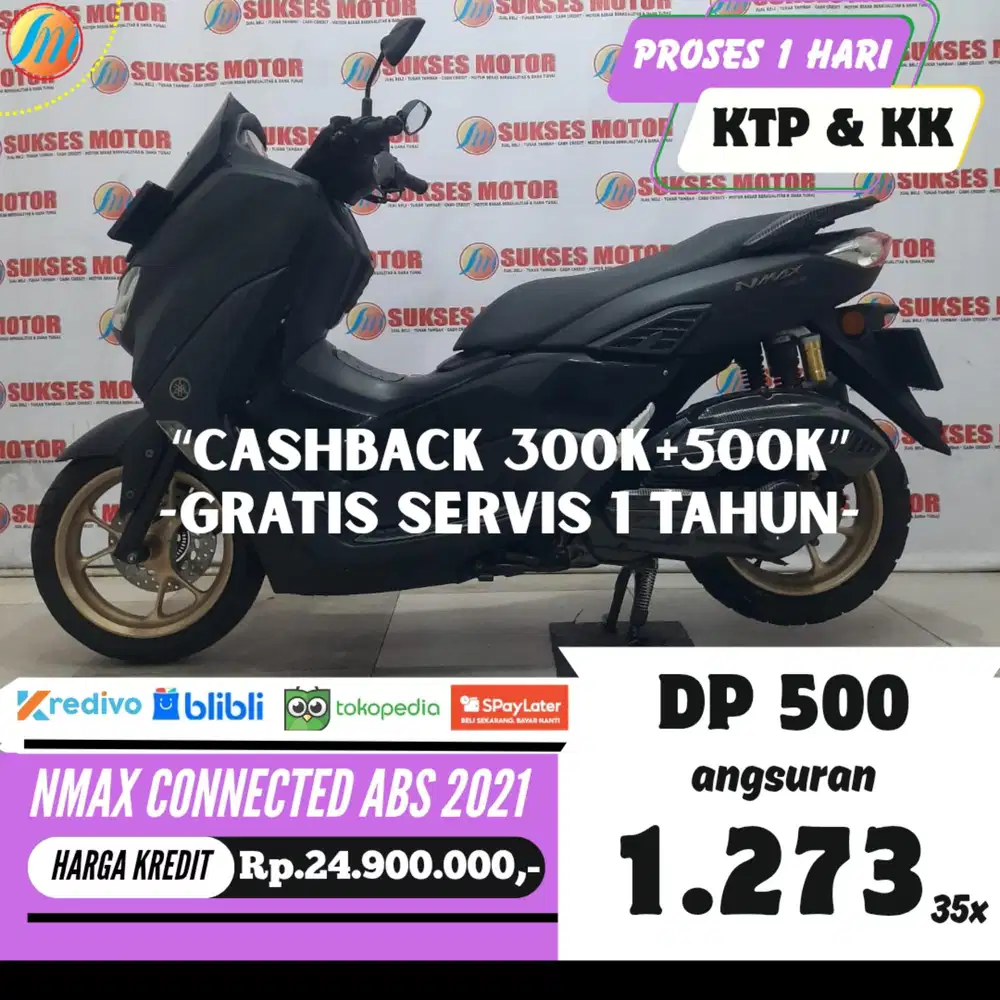 DP CUKUP 500RB YAMAHA NMAX CONNECTED ABS 2021 ANGSURAN TERJANGKAU