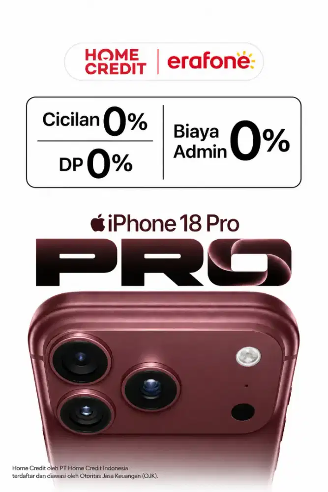 Preorder iPhone 18 series pakai cicilan dari Homecredit