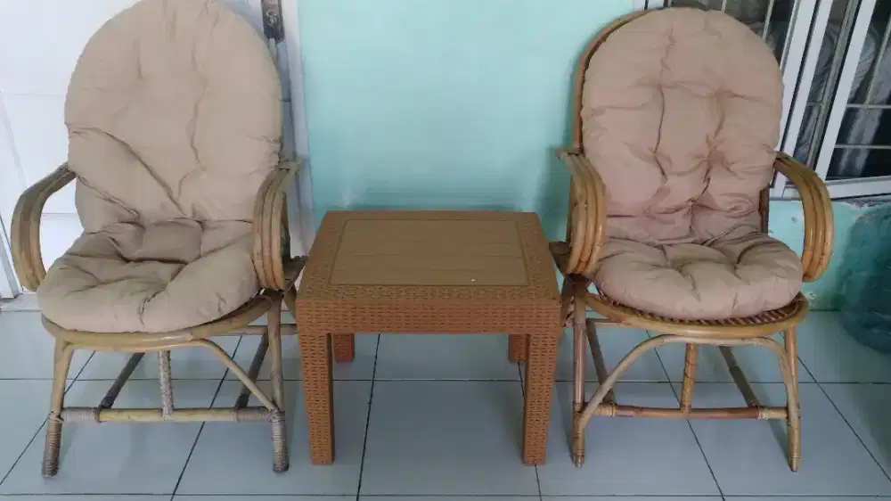 Kursi Teras Rotan 1 Set