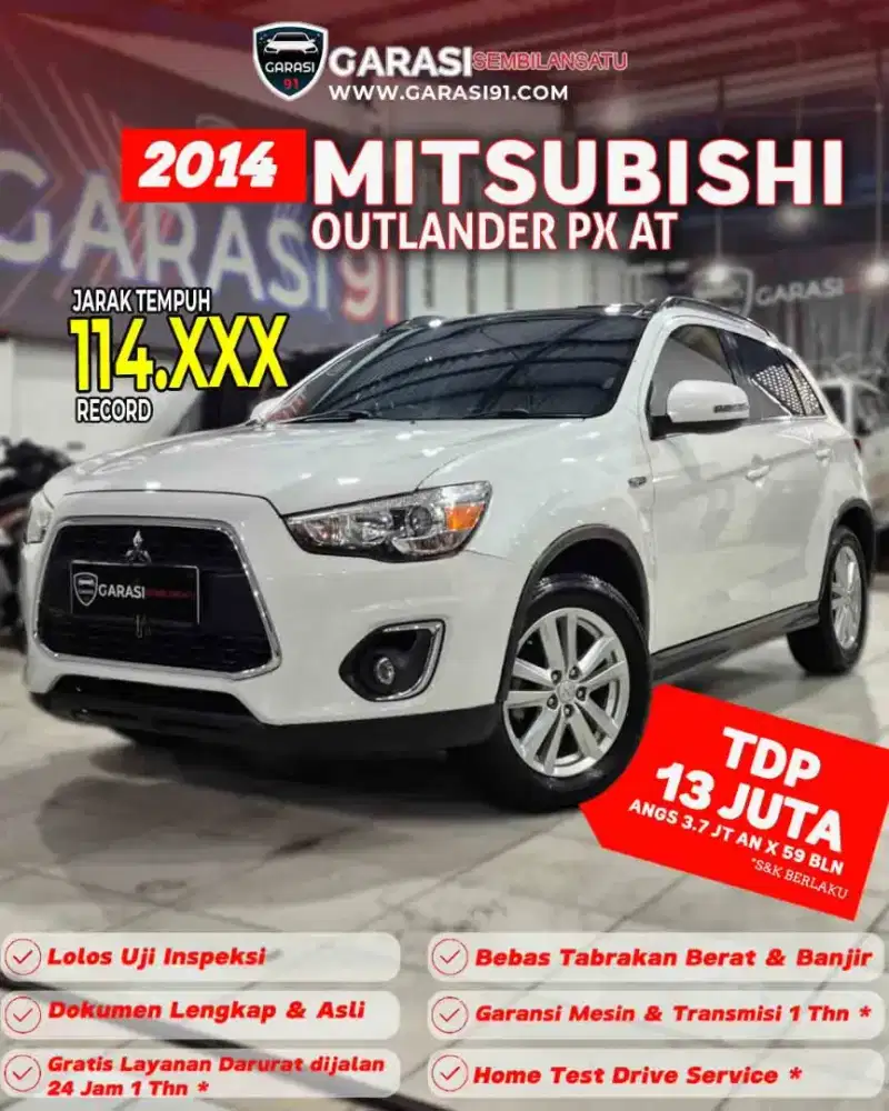 [Tdp 13 JT] MITSUBISHI OUTLANDER SPORT PX AT 2014