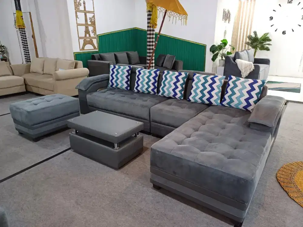 Sofa tamu L jumbo , free ongkir jogja