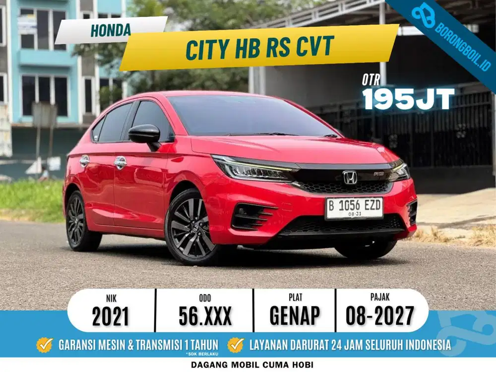 Termurah Honda City RS HB CVT 2021 Merah metalik