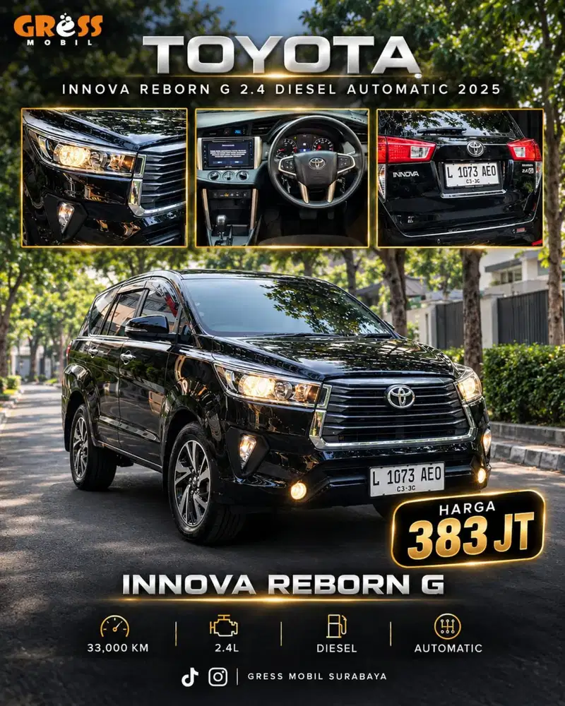 INNOVA REBORN G DIESEL AUTOMETIC TAHUN 2025
