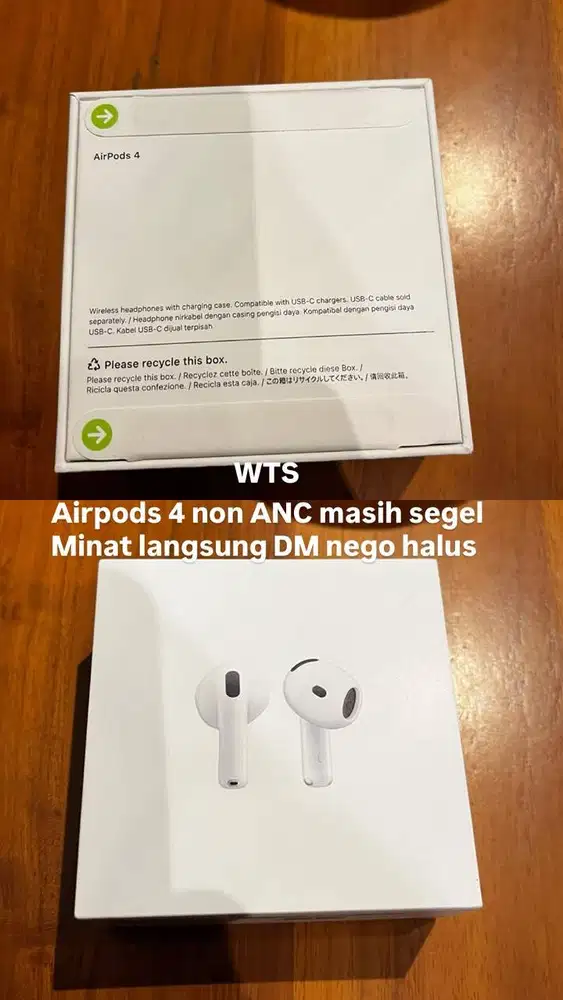 AirPods 4 Non ANC Ibox Masih Segel Garansi