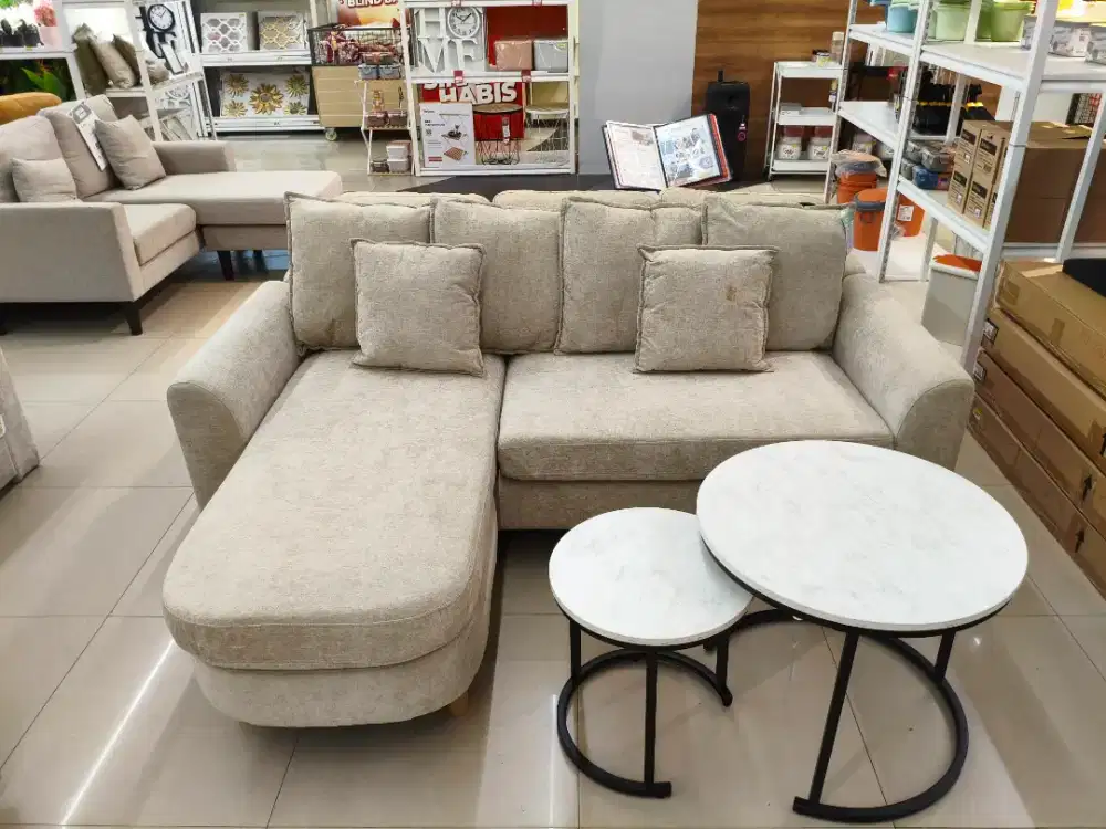 Selma Morel Sectional Sofa – Beige