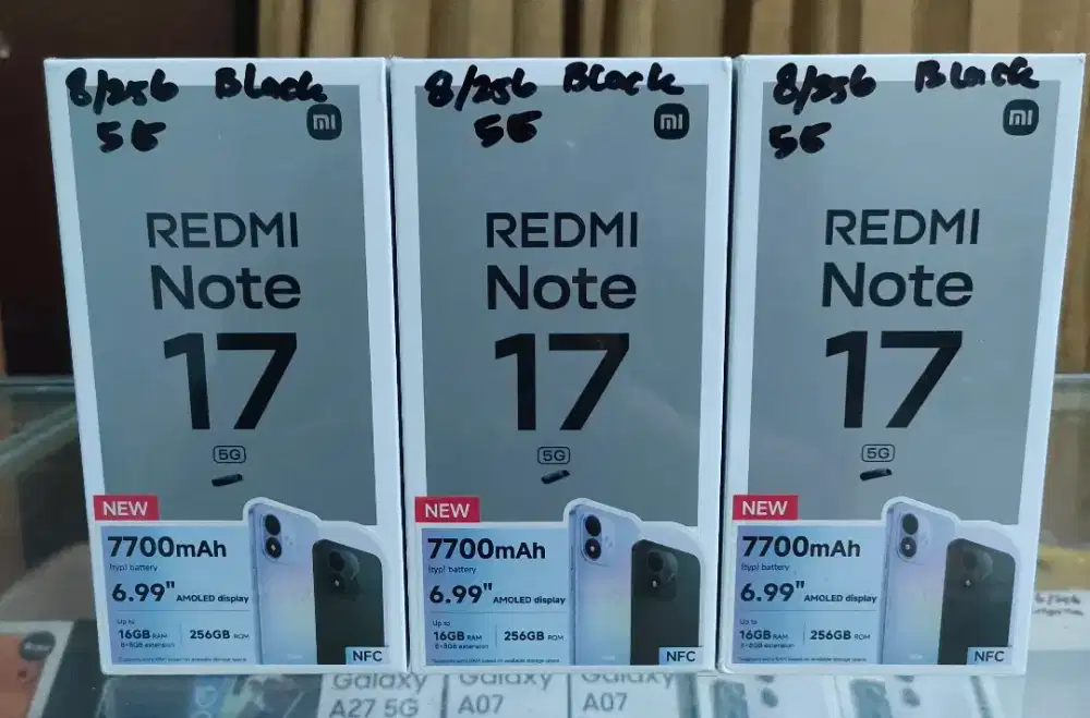 New Xiaomi Redmi Note 17 5G Ram 8/256 GB Garansi Resmi 1 Tahun