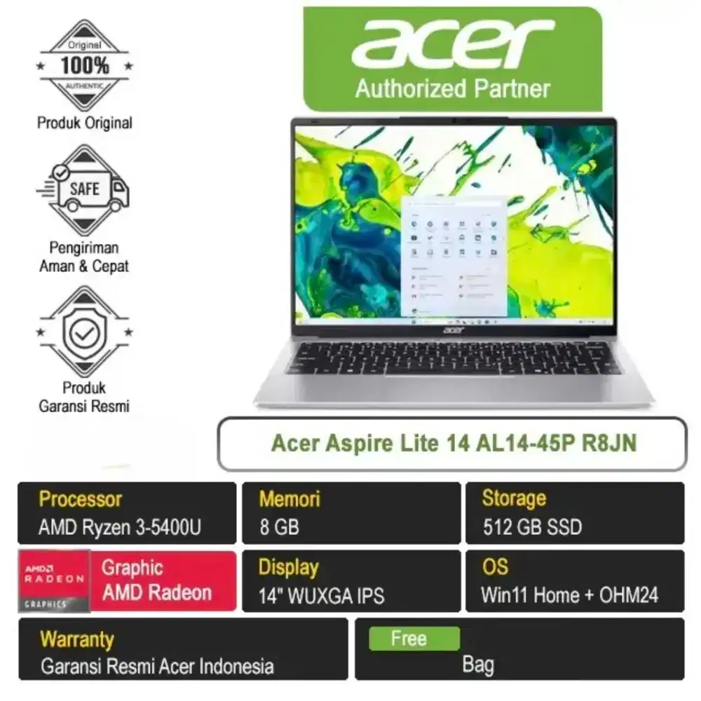 Acer Aspire Lite 14 AL14-45P R8JN /AMD Ryzen 3-5400U