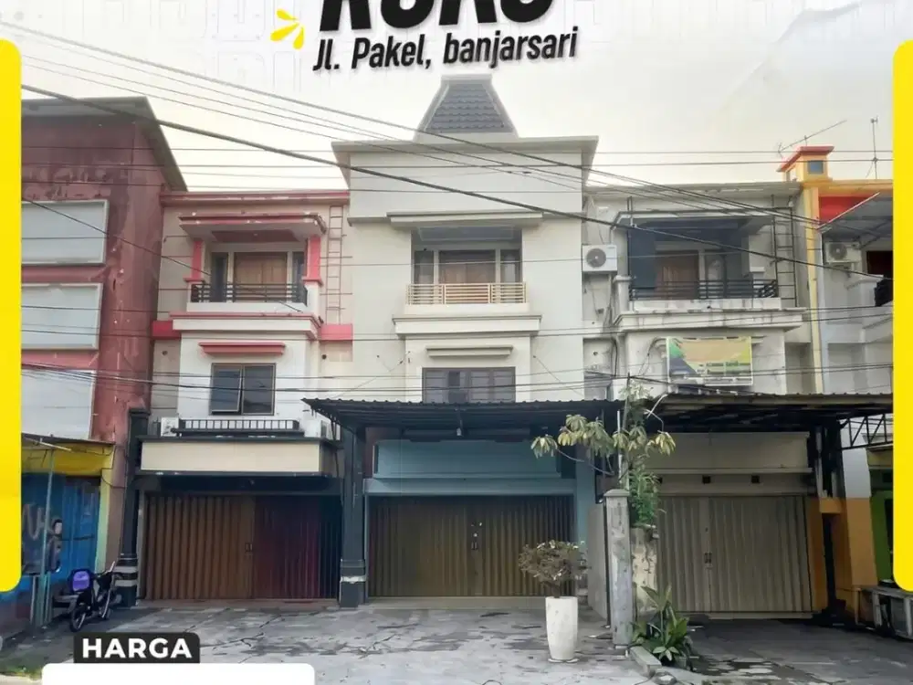 Ruko 3 Lantai di Jl Pakel Solo Cocok Untuk Kantor Dan Bisnis Strategis
