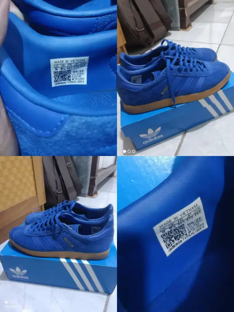 Adidas gazelle power blue gum