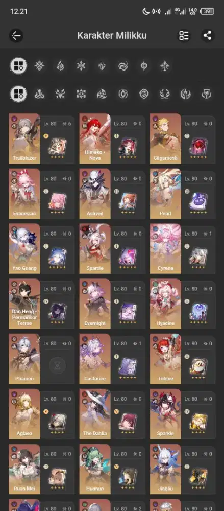 WTS Akun HSR End-Game Siap Pakai