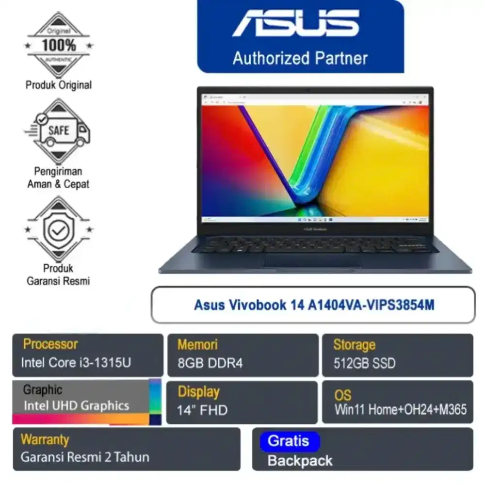 Asus Vivobook 14 A1404VA-VIPS3854M /Intel Core i3-1315U