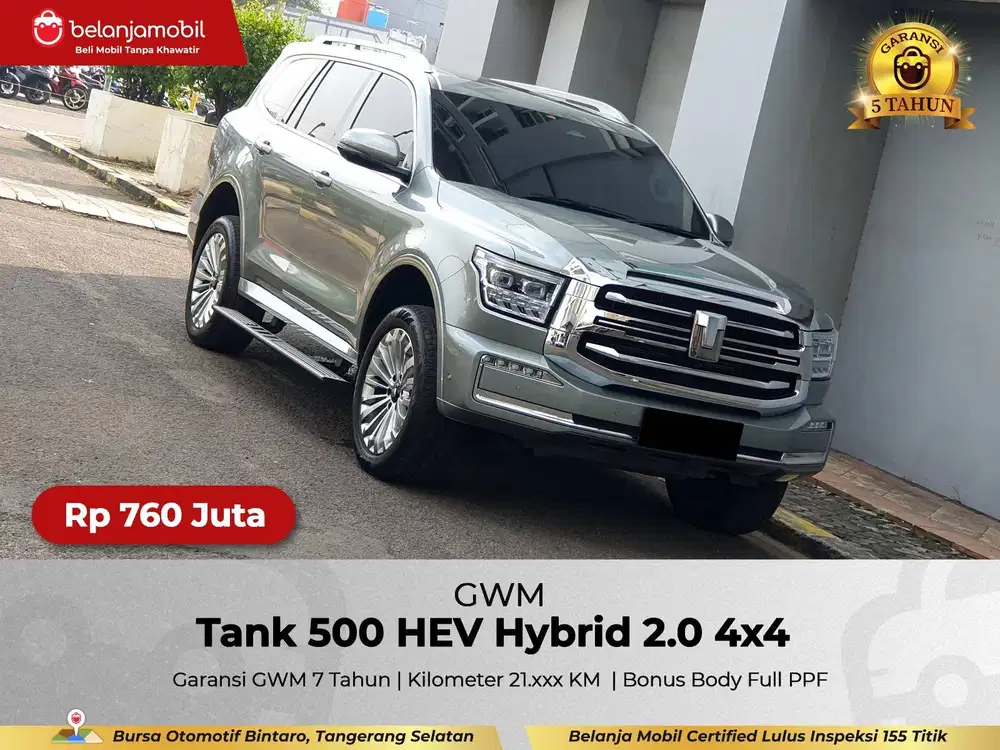 [ GARANSI 5THN 4x4 ] GWM Tank 500 HEV Hybrid 2.0 AWD 2023/2024/2025