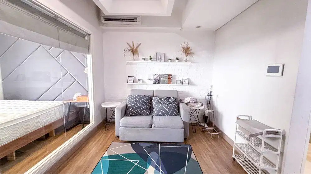 Sewa Apartemen Skandinavia 1BR Full Furnished Lt 36 di Tangerang Kota