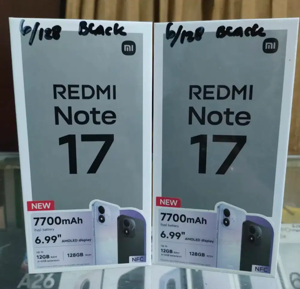 New Xiaomi Redmi Note 17 Ram 6/128 GB Garansi Resmi 1 Tahun