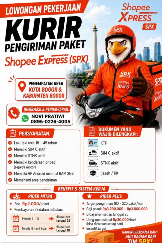 WALK INTERVIEW KURIR SPX PAMIJAHAN !!!