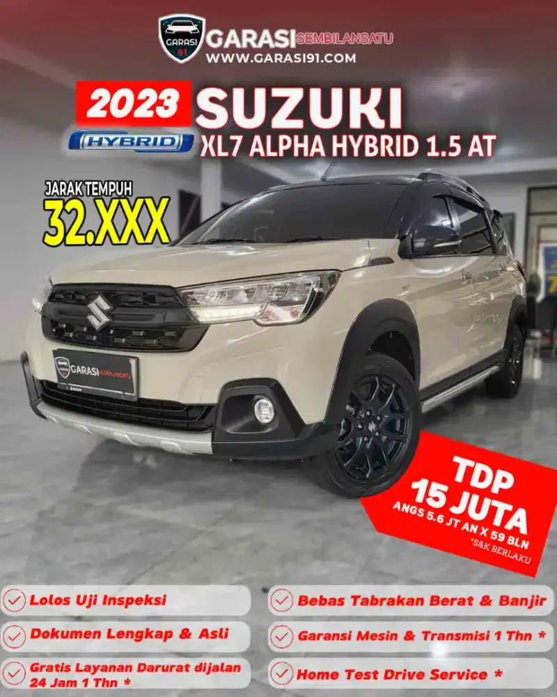 ‼️[ TDP 15 Jt ] ‼️XL7 Alpha hybrid 1.5 At 2023