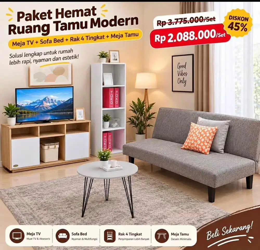 Paket isi rumah murah