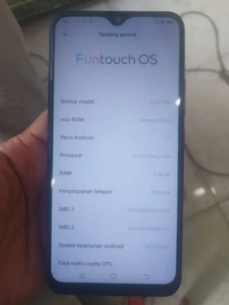 Vivo y12 3/32 batangan