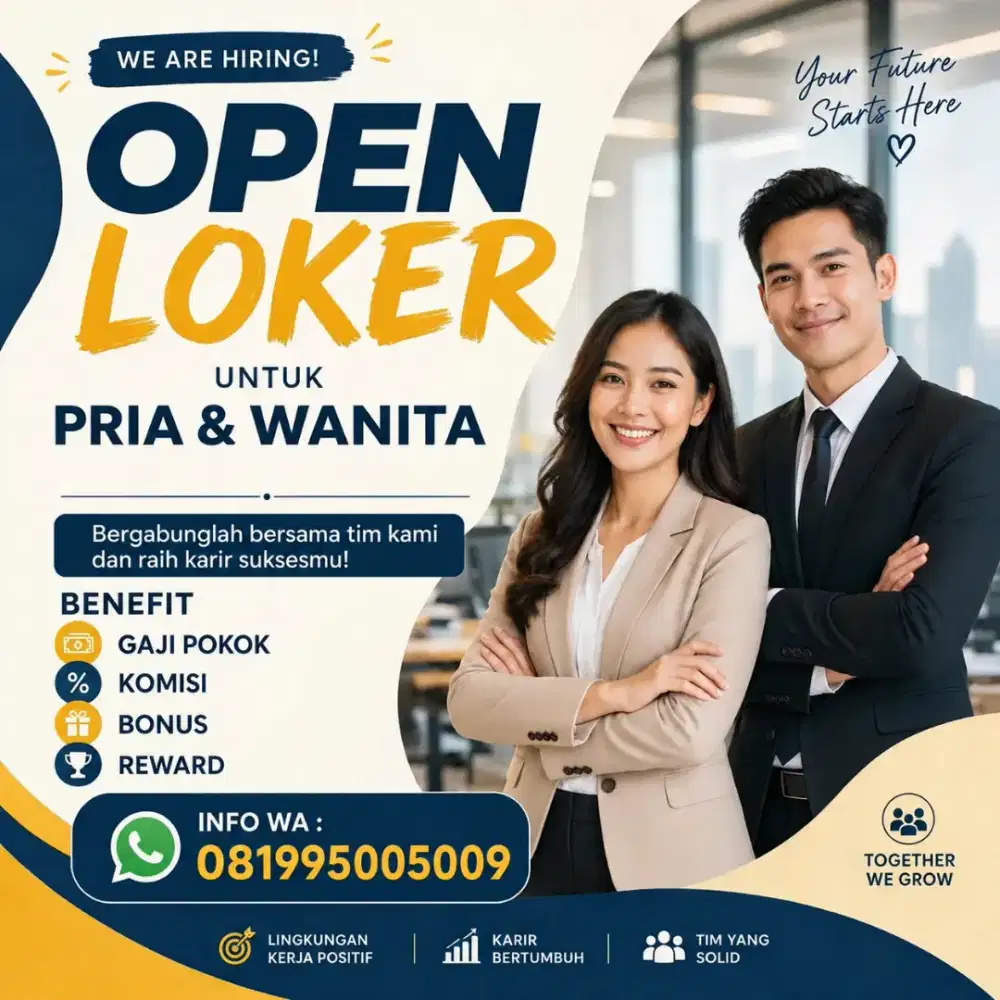 DIBUKA LOWONGAN KERJA FLEXIBLE