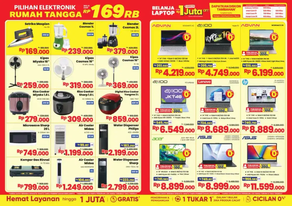 Kredit HP Elektronik dan Laptop tanpa DP tanpa Bunga