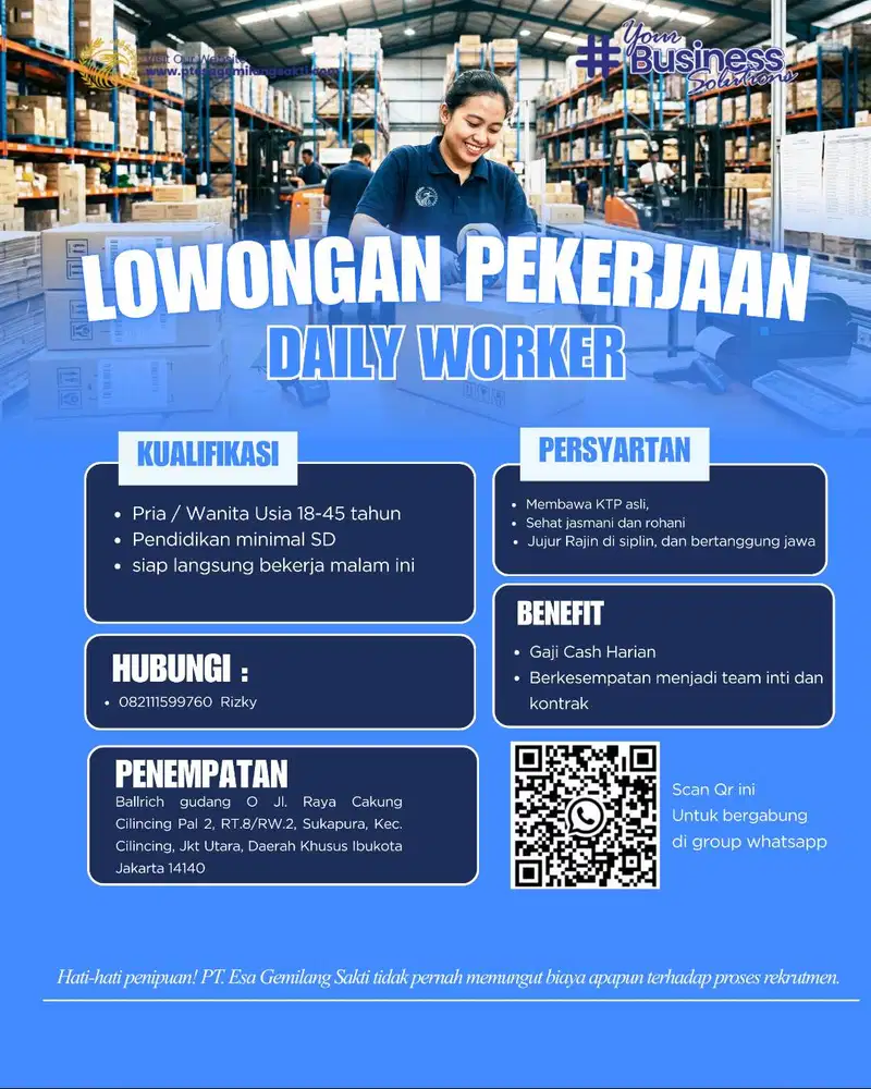 Daily Worker Fastock Cakung