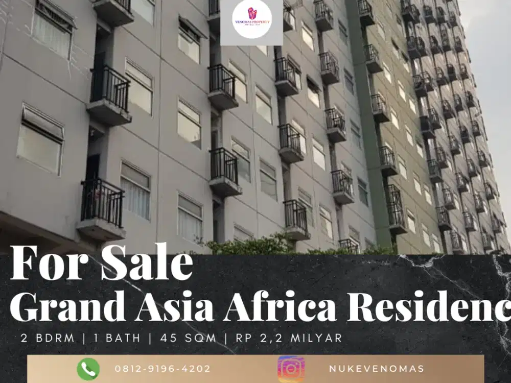 Dijual Apartement Grand Asia Afrika Residence 2 BR