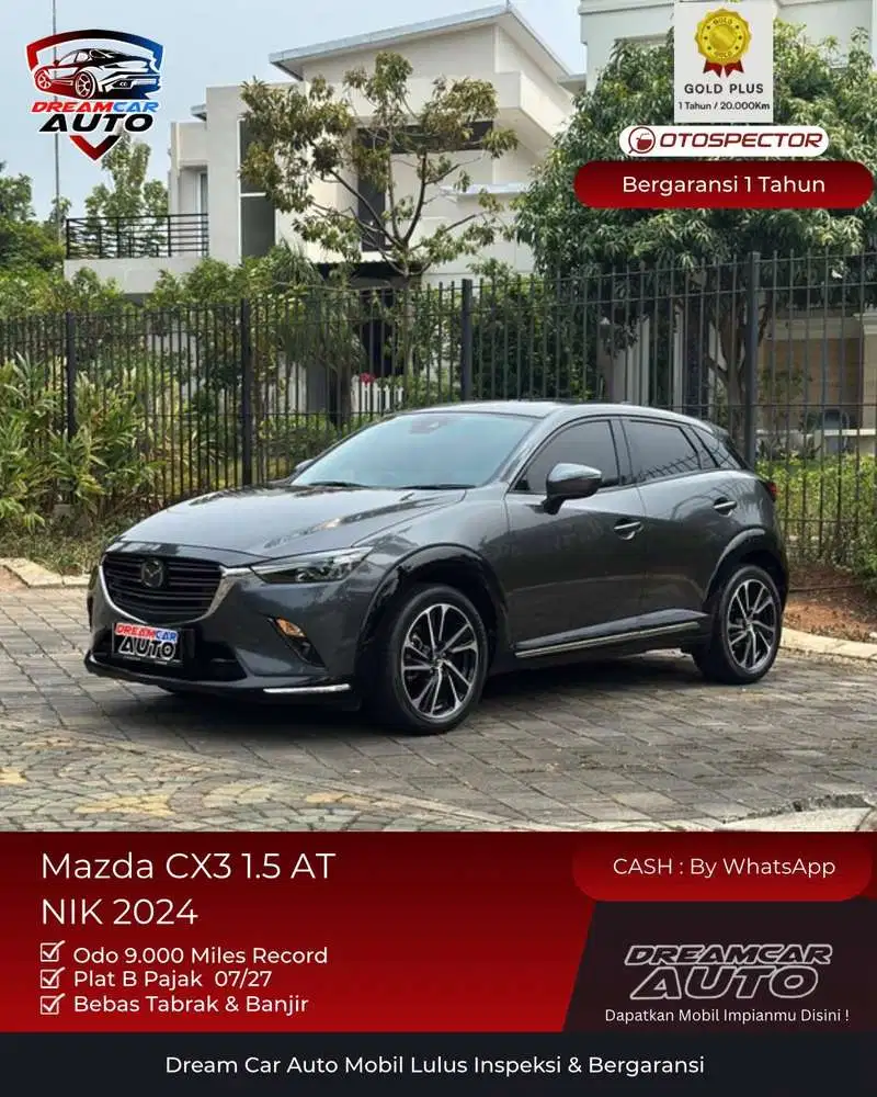 Mazda CX-3 Sport 1.5 Sunroof NIK 2024 CX3 CX 3