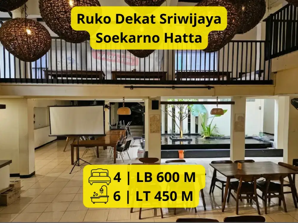 Disewakan Ruko 600 M² Dekat Sriwijaya – Soekarno Hatta, Bkr