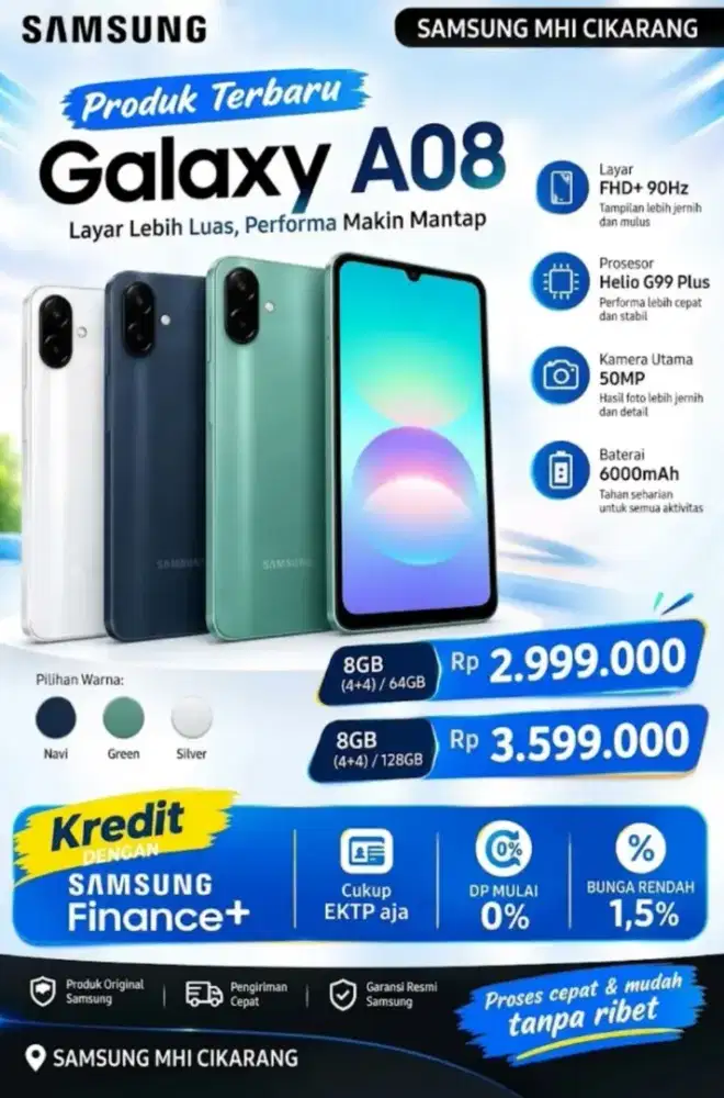 SAMSUNG GALAXY A08 CICILAN 0%