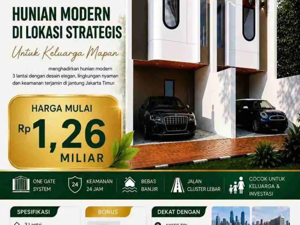 Jual Rumah Ready Di Utan Kayu Matraman Jakarta Timur (Akses 2 Mobil) Murah