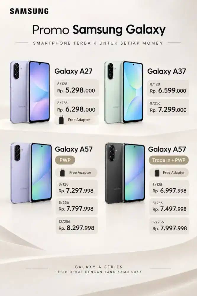 SAMSUNG GALAXY TER BARU CICILAN 0% BUNGA