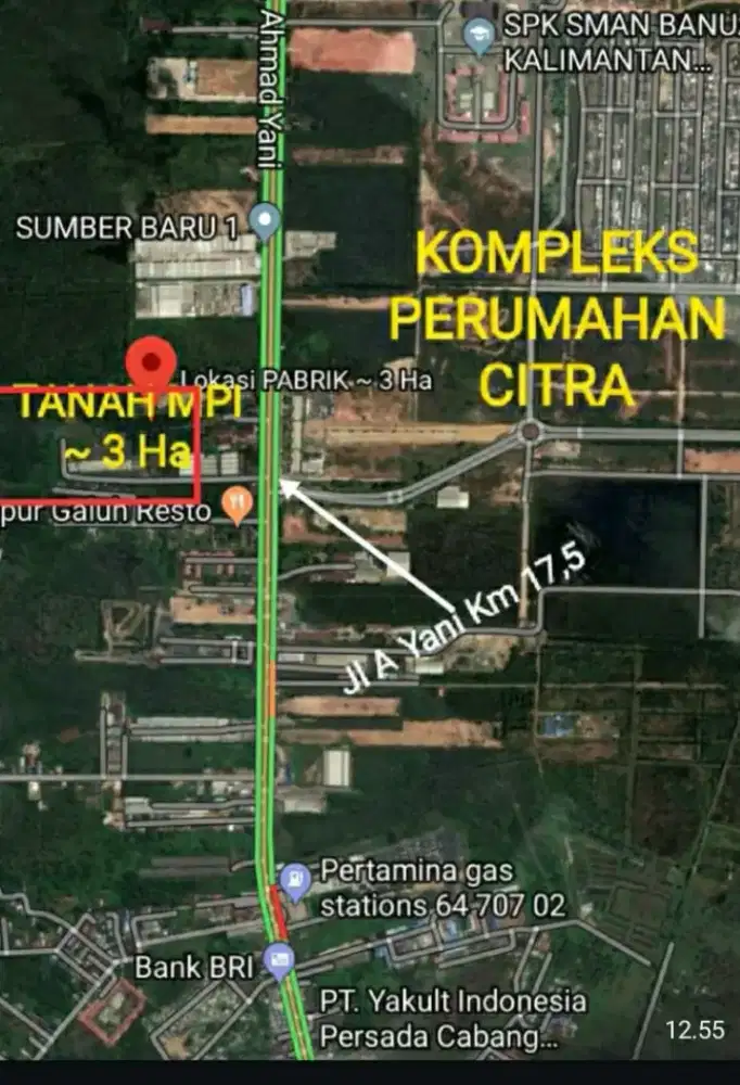 Jual tanah  strategis