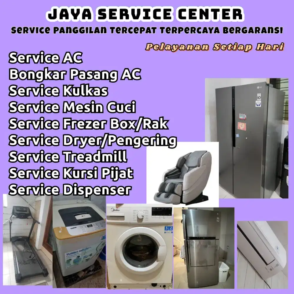 Service Kulkas Frezer Bongkar Pasang Servis AC Dispenser Mesin Cuci