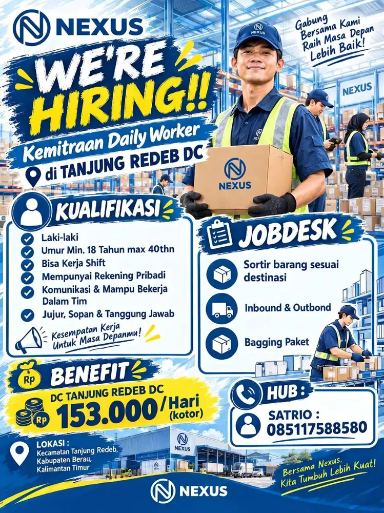 LOWONGAN MITRA TANJUNG REDEB DC