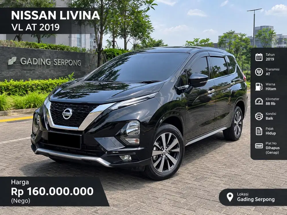 NISSAN LIVINA VL AT Th 2019 siap pakai